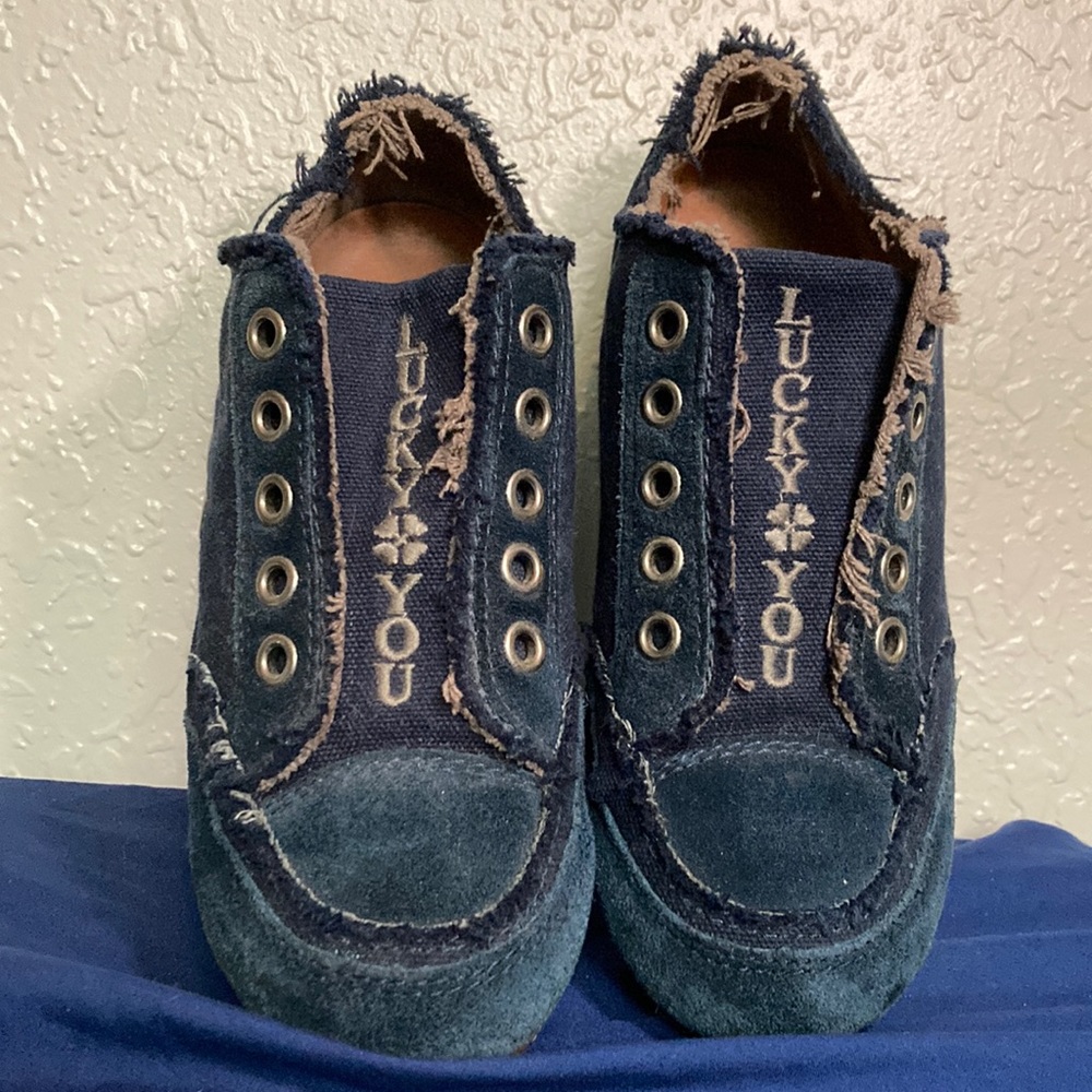 Lucky You Brand Suede Slip On